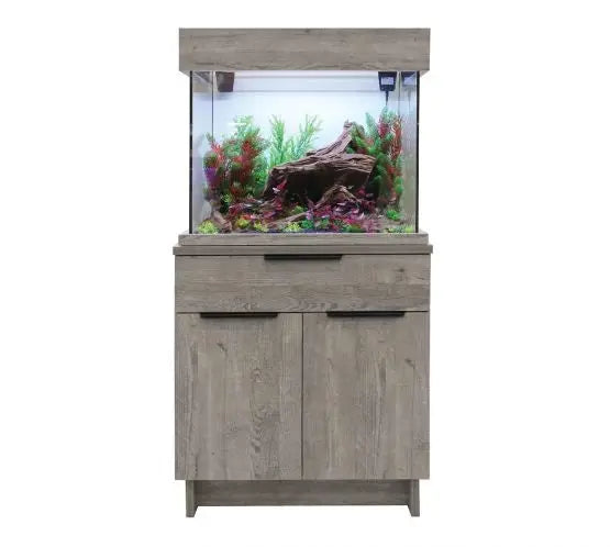 Aqua One OakStyle 110 Aquarium and Cabinet (Urban) - Marine World Aquatics