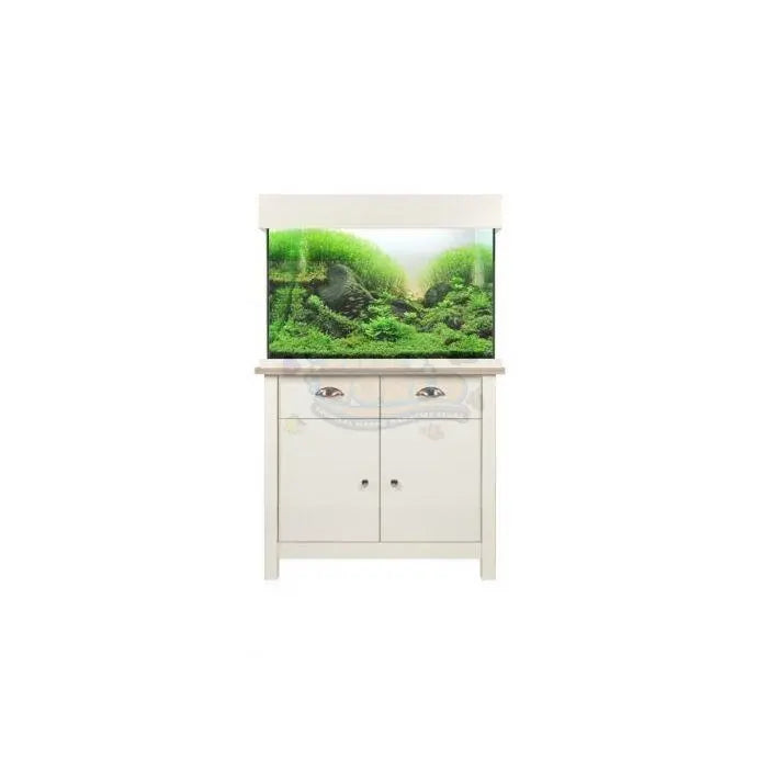 Aqua One OakStyle 145 Aquarium and Cabinet (Soft White) - Marine World Aquatics