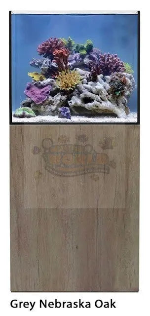 Aqua One ReefSys 180 Aquarium and Cabinet - Grey Nebraska Oak - Marine World Aquatics