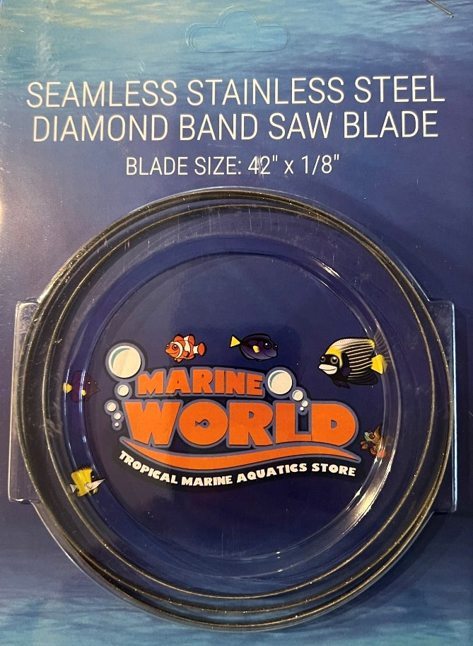a package of marine world stainless steel diamond band saw blade