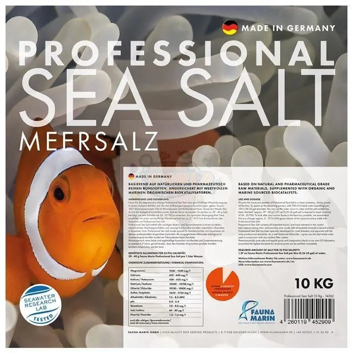 Fauna Marin Professional Sea Salt 10kg - Marine World Aquatics