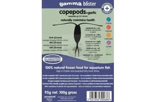 Gamma Copepod + Garlic Blister Pack 100g - Marine World Aquatics