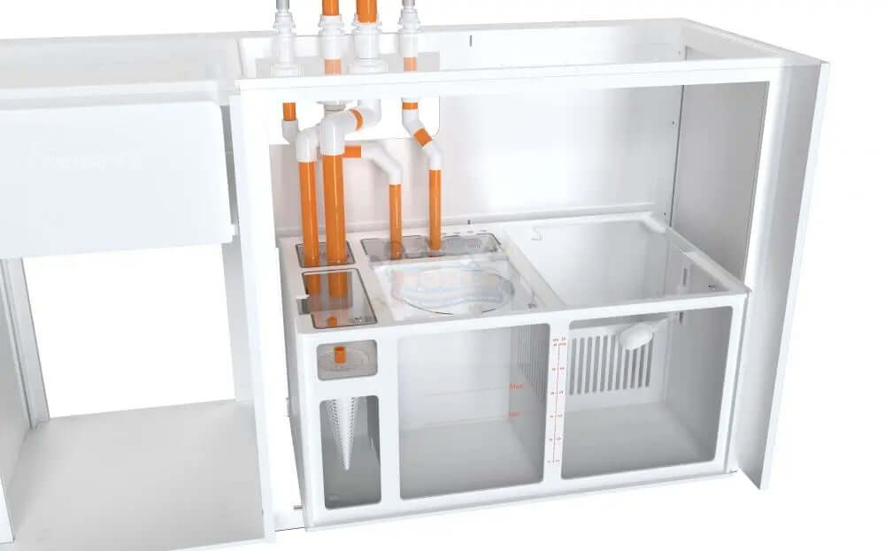 MAXSPECT LAGOON SMART AQUARIUM 150CM TANK AND CABINET - WHITE - Marine World Aquatics