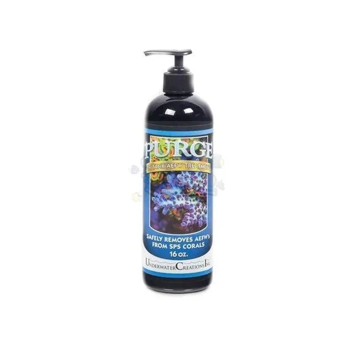 Underwater Creations Purge 16oz (Acropora Eating Flatworm Treatment) - Marine World Aquatics