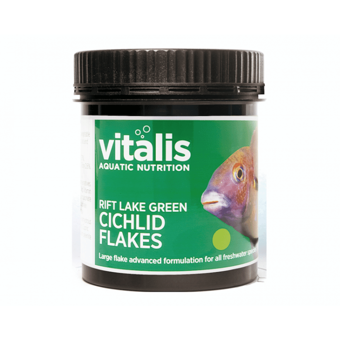 Vitalis Rift Lake Green Cichlid Flake 30g - Marine World Aquatics